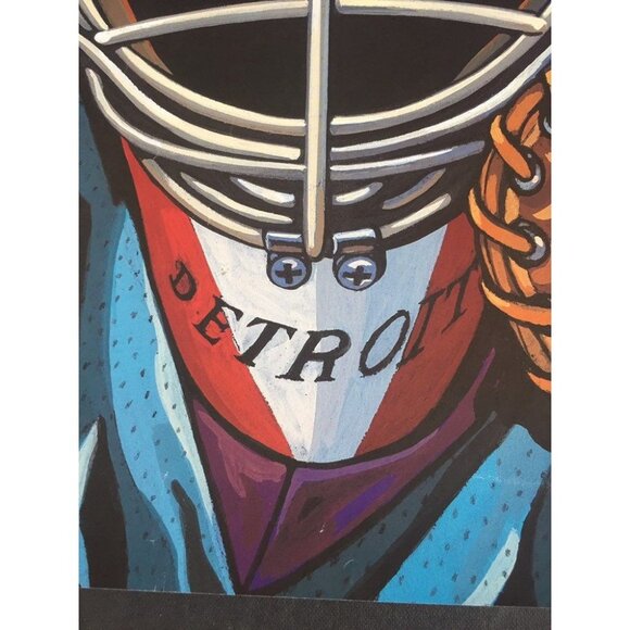 Vtg 1994 Detroit Vipers IHL Hockey INAUGURAL WEEKEND Poster The Palace Of Auburn - Picture 3 of 8